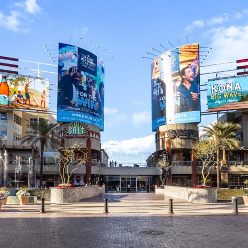 a street with buildings and trees